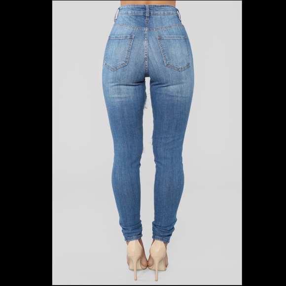 Ripped High Waist Jeans (Drama Jeans) - Picture 2 of 2